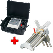 HÜRNER HCU 300 zváračka elektrotvaroviek + Lúpacie zariadenie do 500mm