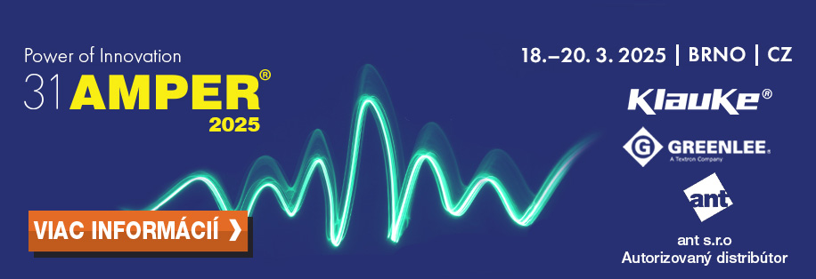 Výstava AMPER 2023 s náradím Klauke a Greenlee
