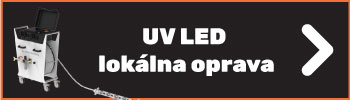 UV LED lokálna oprava