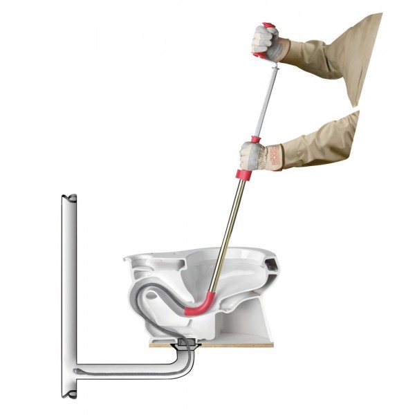 RIDGID K-1, K-3 a K-6 čističky na WC s ohybnou špirálou
