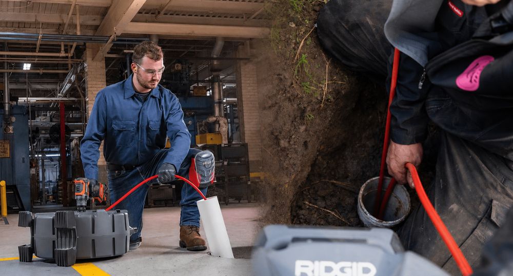 RIDGID FlexShaft – nagy fordulatszámú lefolyócső-tisztítás láncos tisztítófejekkel