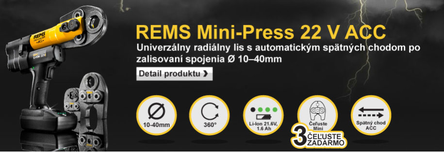 REMS Mini-Press 22V ACC Li-Ion Basic-Pack